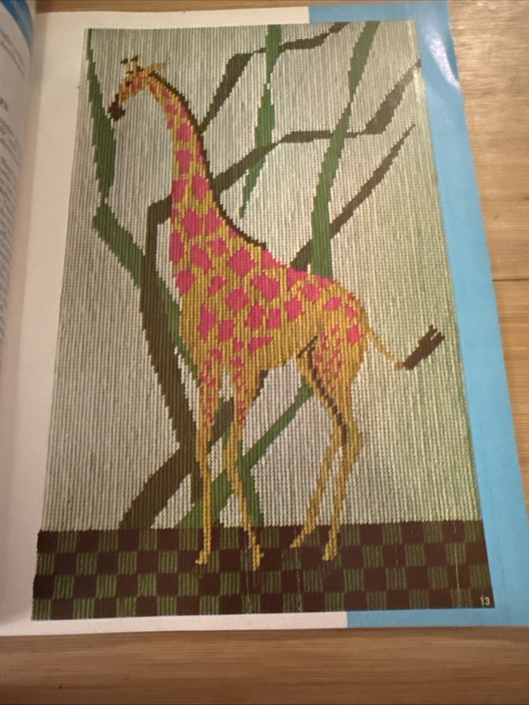 1967 McCall’s Needlepoint Step-by-Step Beginner Guide 42 Designs To Make