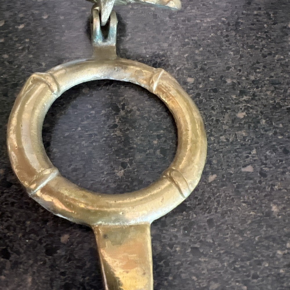 Vintage Brass Anchor Door Knocker