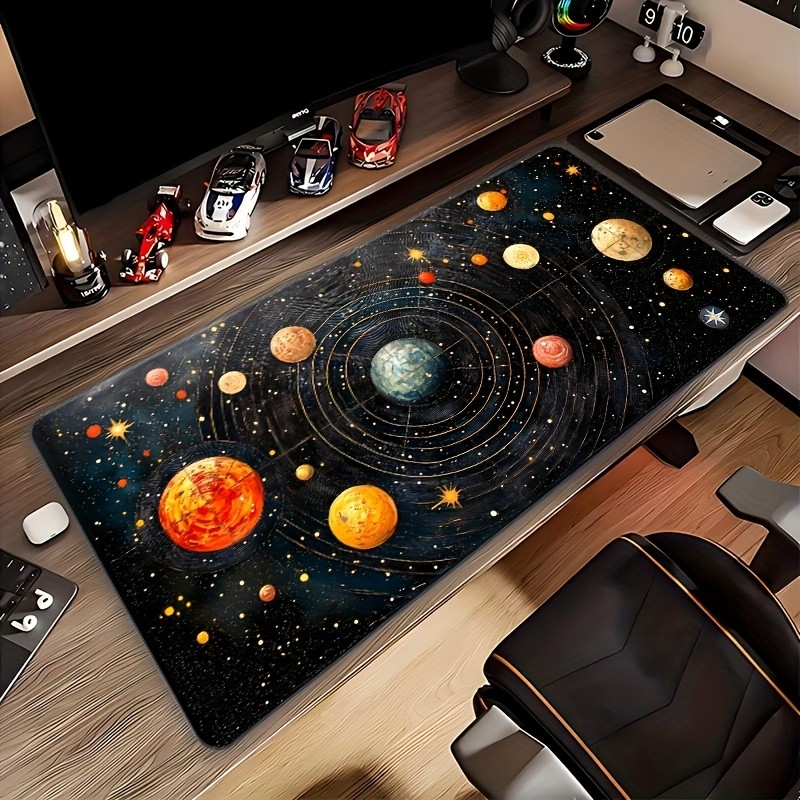 40*90cm1pc, Creative Galaxy Pattern, High-Quality Mouse Pad, Keyboard Mat, Non-S