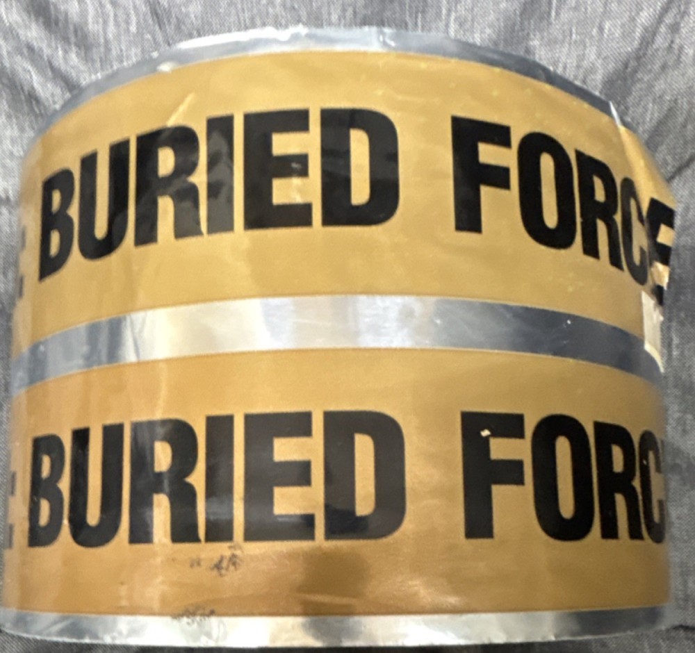 Buried Force Main detectable Caution Tape Roll Safety Underground Utility Marker