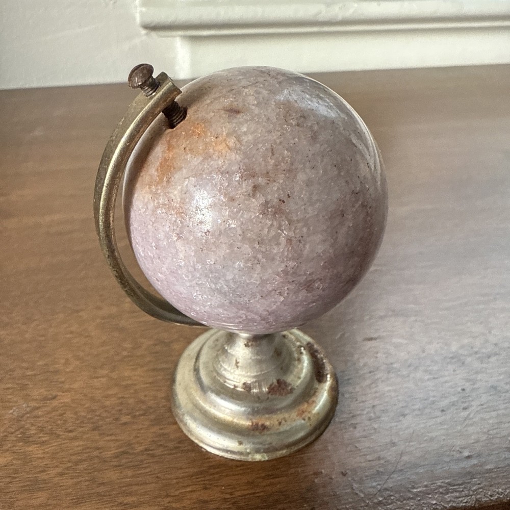 Vintage Purple Sphere Stone Globe 3.5"