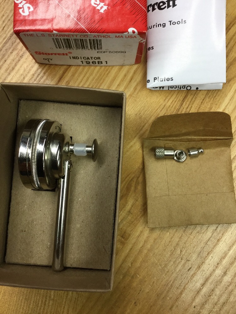 Starrett 196B1 Universal Dial Indicator, Back Plunger