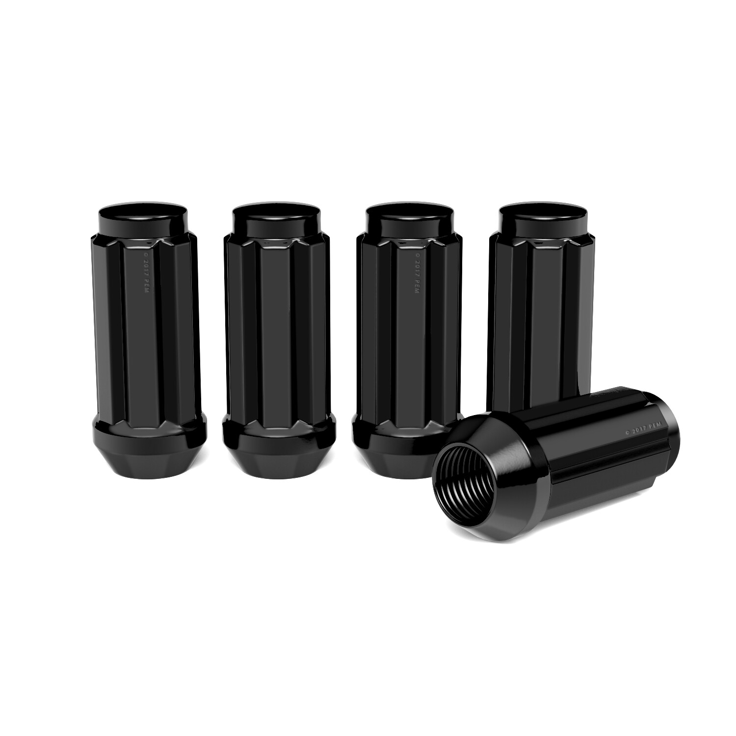 24pc Black Spline Lug Nuts | 14x2 Threads | for Ford Expedition F150 Navigator