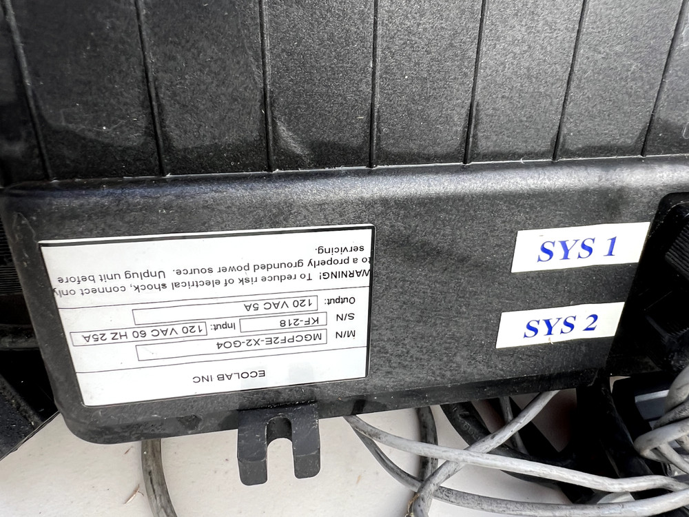EcoLab MGCPF2E-X2-G04 Electronic Metering Pump Controller input 120v 25a 60hz