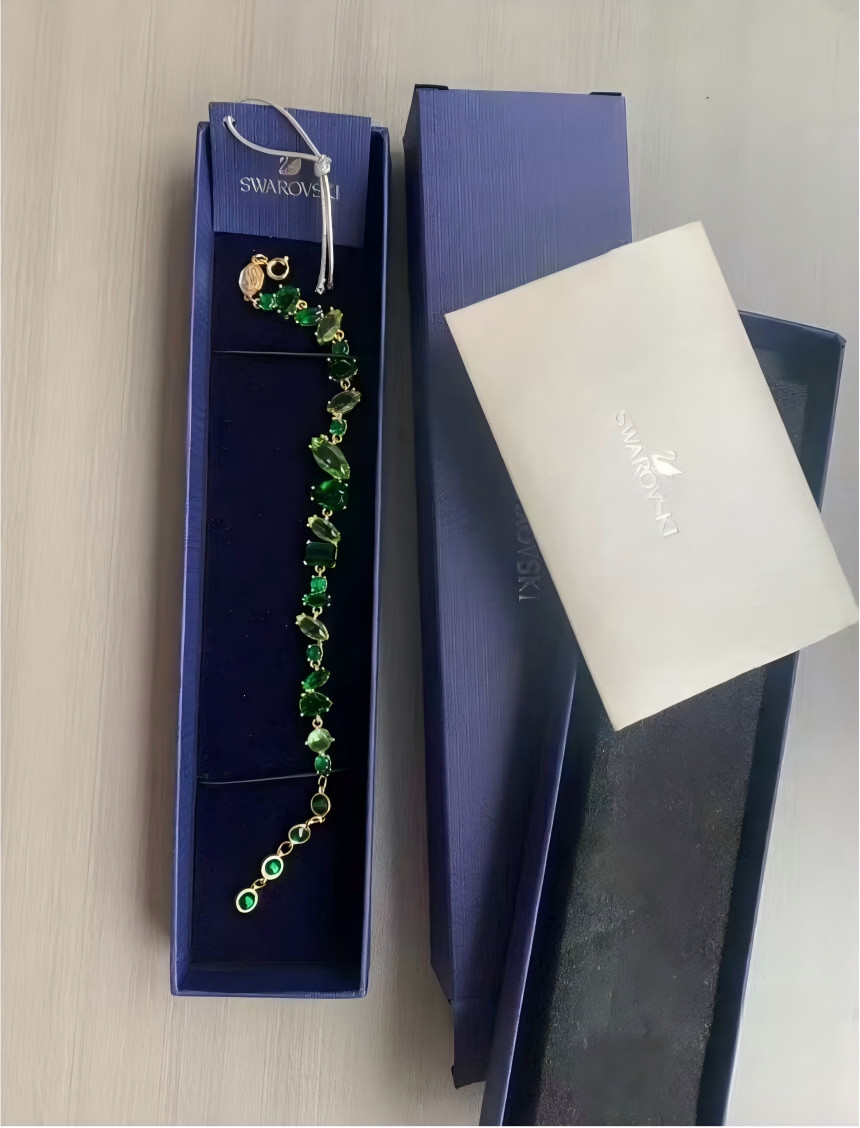 Swarovski GEMA Green Elegant Crystal Bracelet