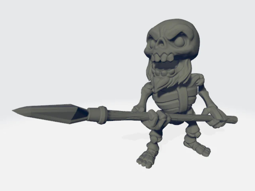 Chibiatures - Skeleton Spear #4