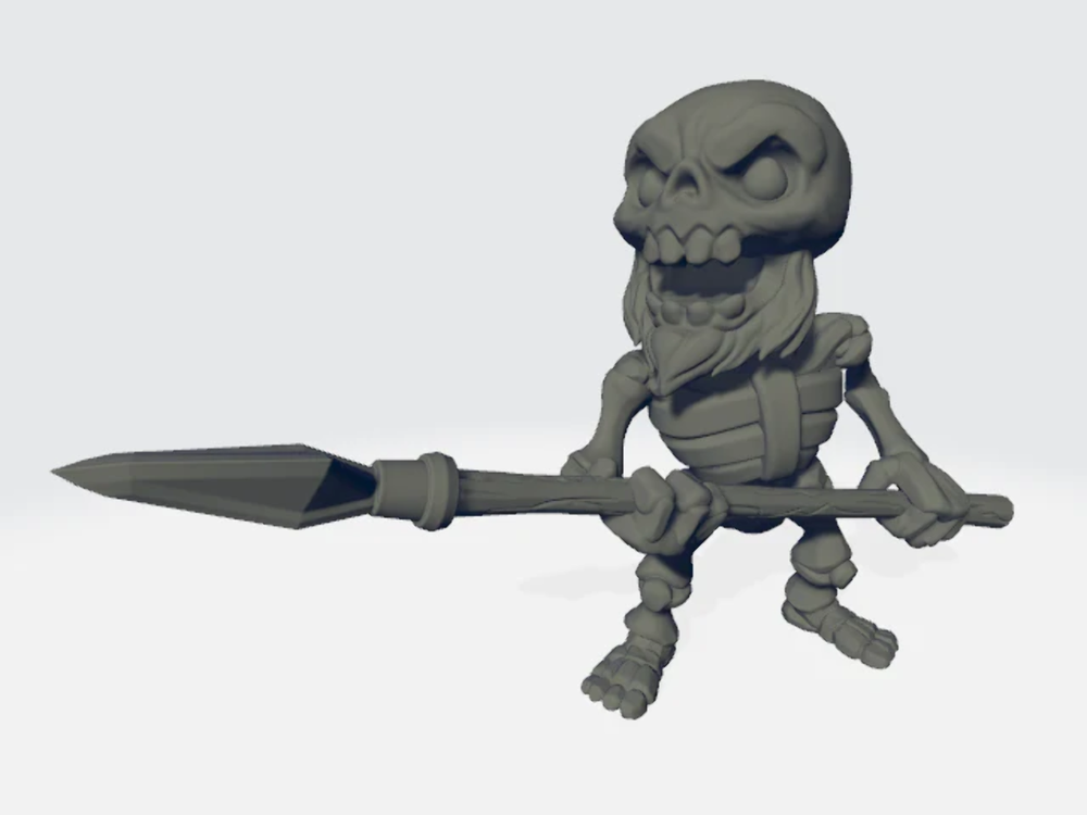 Chibiatures - Skeleton Spear #4
