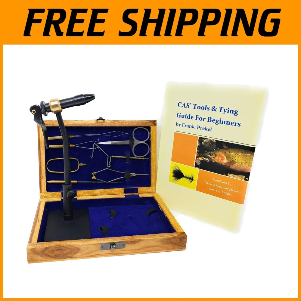 Complete Fly Tying Set with Rotary Vise & Tools