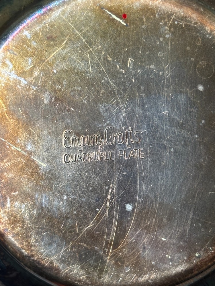 Empire Crafts Sugar and Creamer Set Quadruple Silver Plate