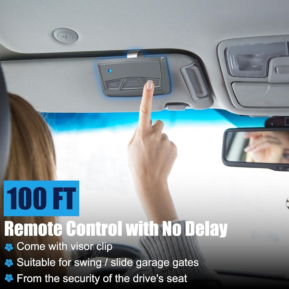 MMT103 Remote Replace for Mighty Mule Gate Opener Remote, 3-Button Transmitter C