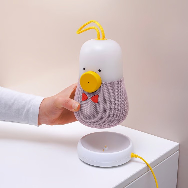 IKEA VAPPEBY PEANUT SHAPE PINK BLUETOOTH SPEAKER 7"