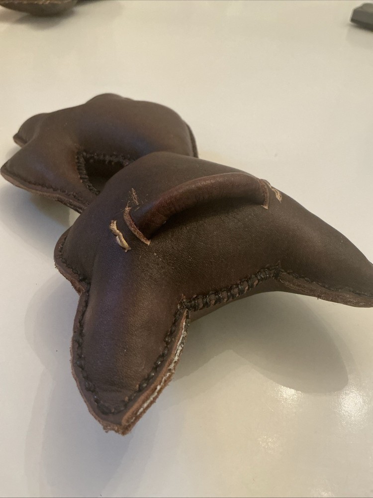 Handmade Leather Cat Voodoo Doll 7” Tall