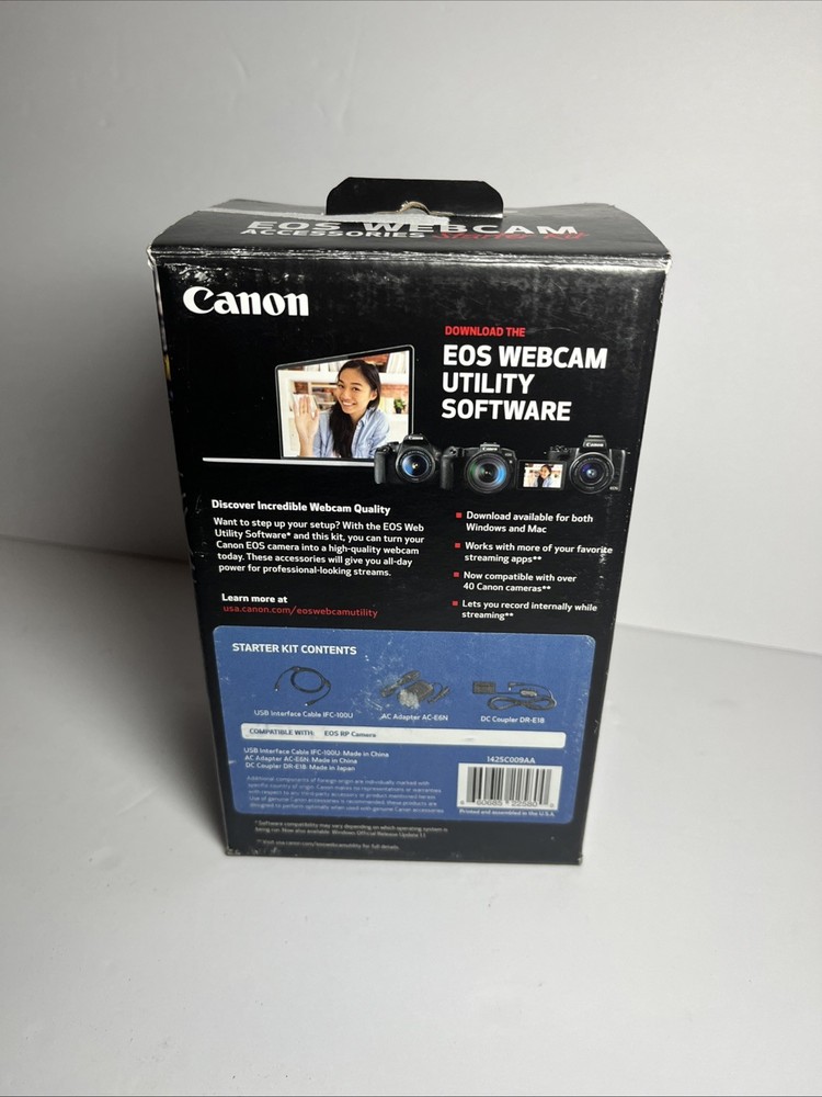 Canon EOS Webcam Accessories Starter Kit for EOS RP