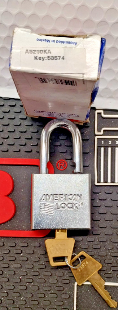 AMERICAN LOCK A5260KA 2In Heavy Duty Solid Steel