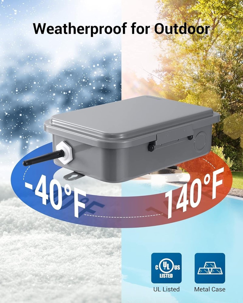 WiFi Water Heater Timer, Smart Phone Control, Listed