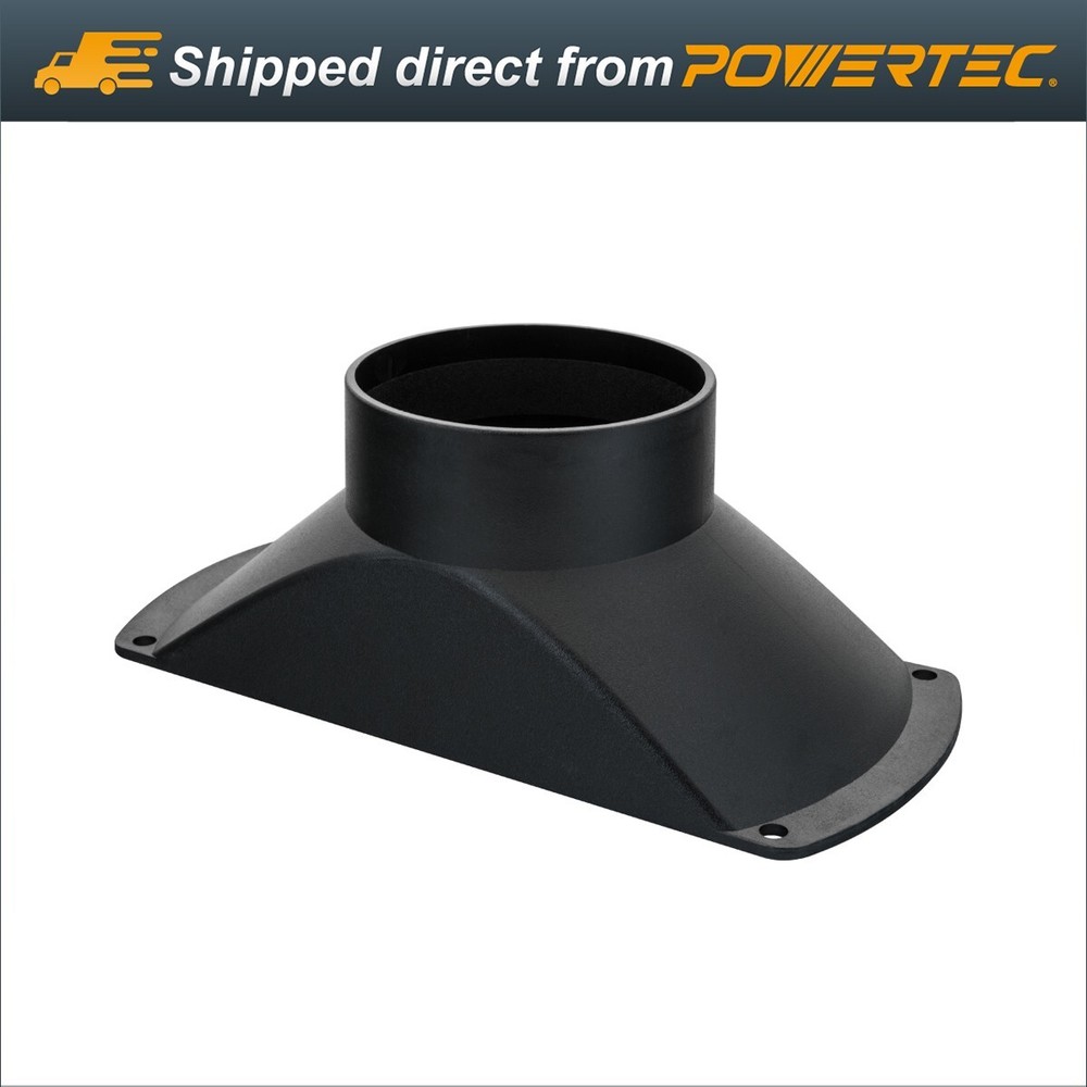 POWERTEC Rectangular Dust Hood for 4-Inch Hose (70150)