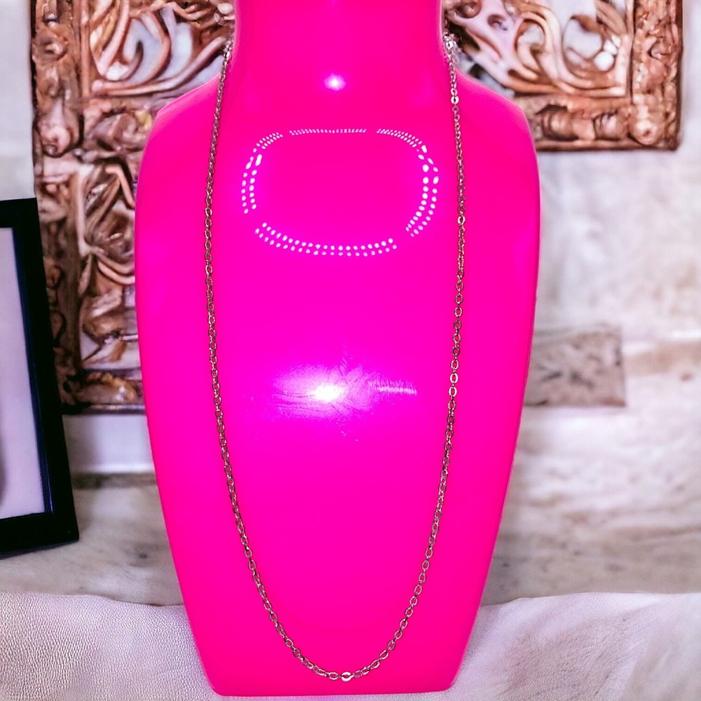 Silver-Tone Oval Link 18.25" Chain Necklace!