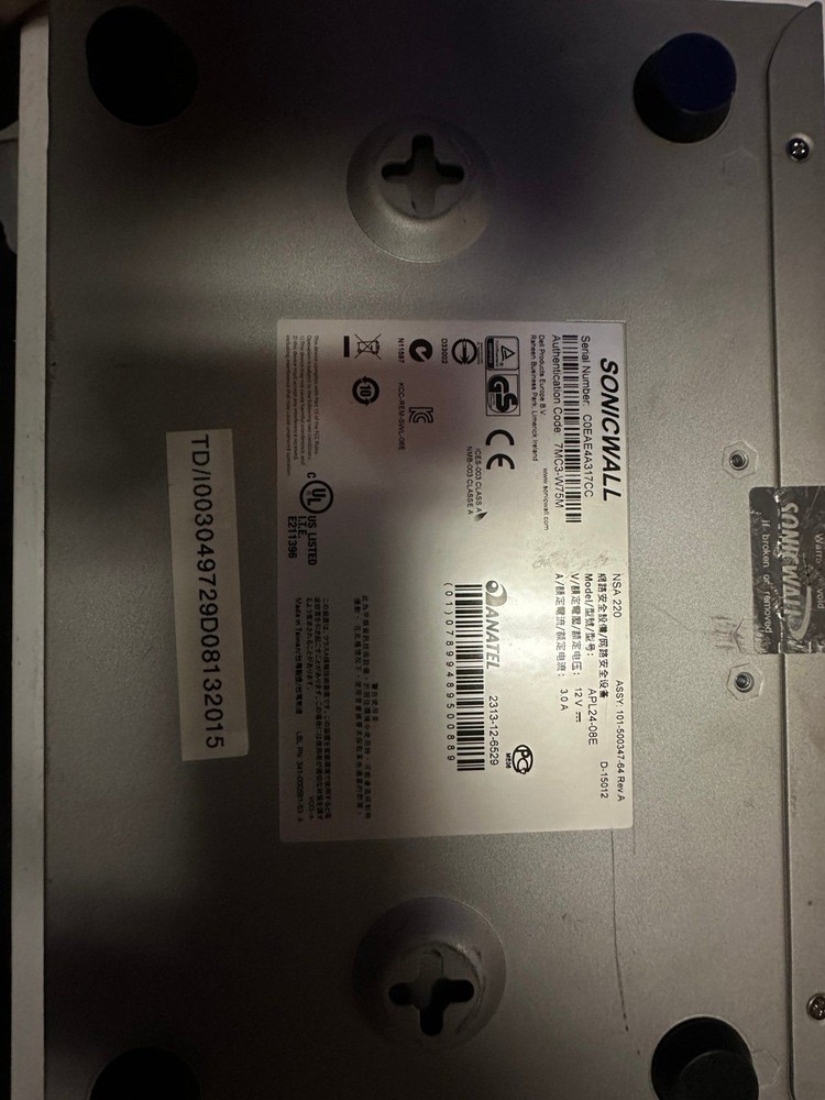 Sonicwall NSA 220 Router/Firewall