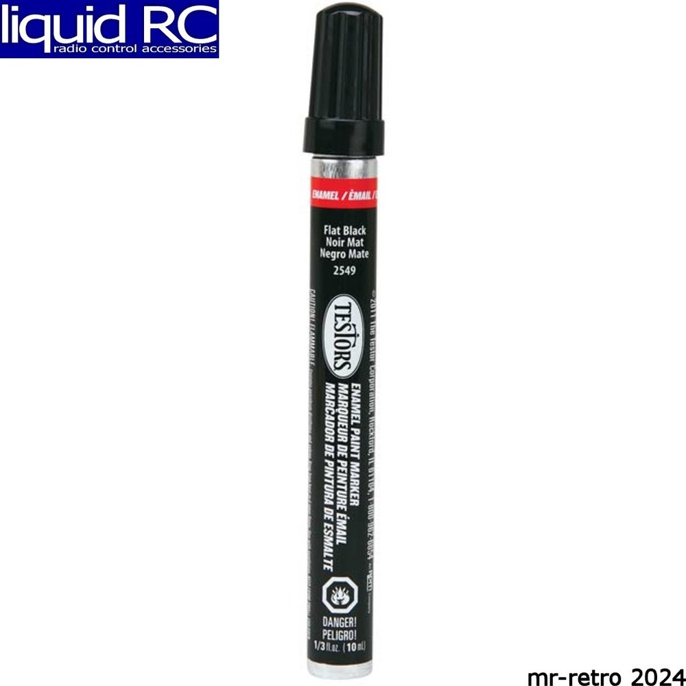 Testors 2549C Enamel Paint Marker Flat Black