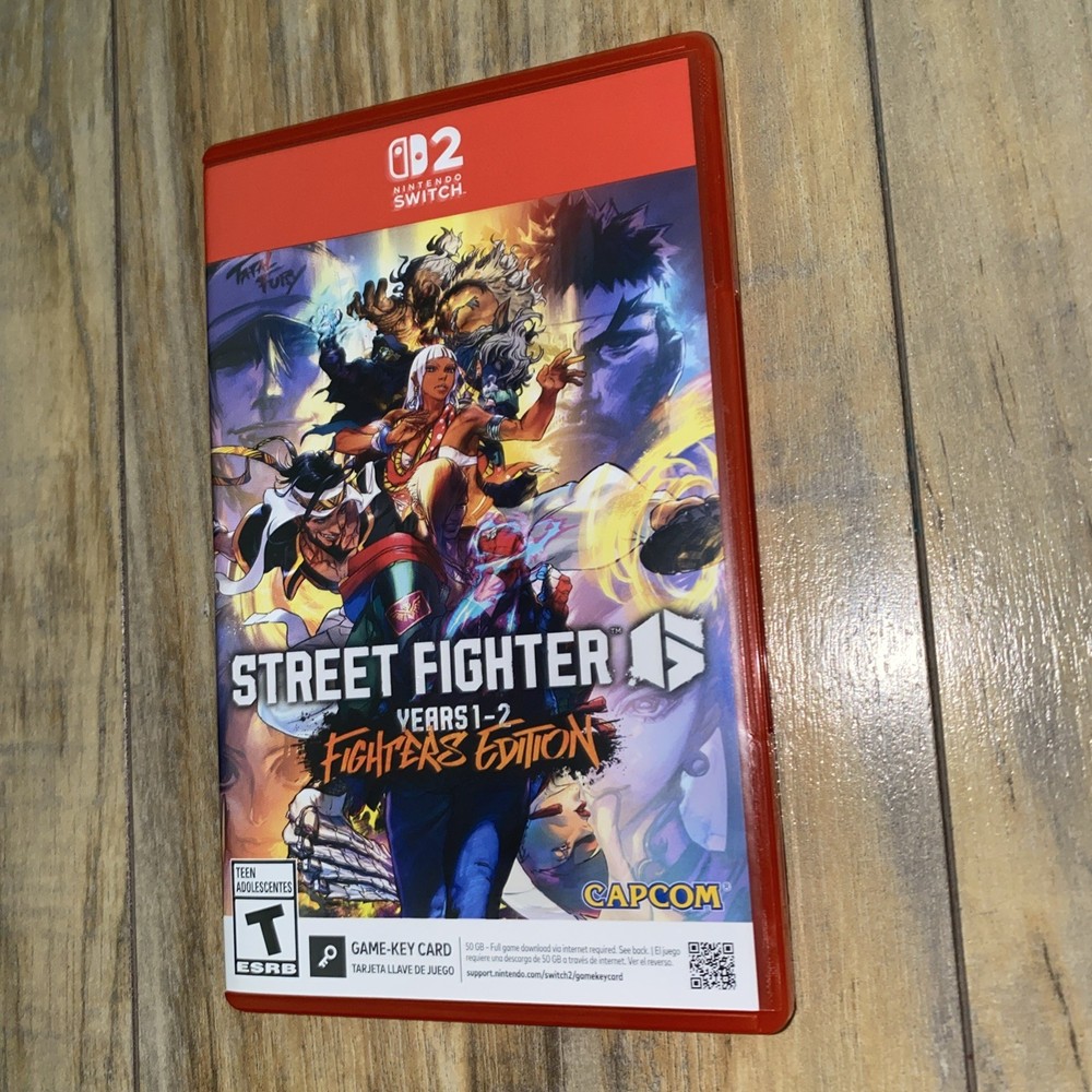 Street Fighter 6 Year 1-2 Fighters Edition (Switch 2) AUTHENTIC REPLACEMENT CASE