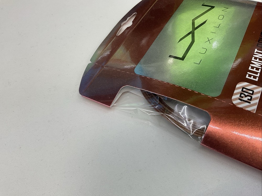 3 Pack Luxilon 130 Element Rough Multi-mono Technology 16Lg/1.30mm Brown String