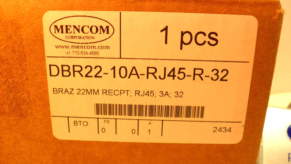 Mencom DBR22-10A-RJ45-R-32 Panel Interface Connector