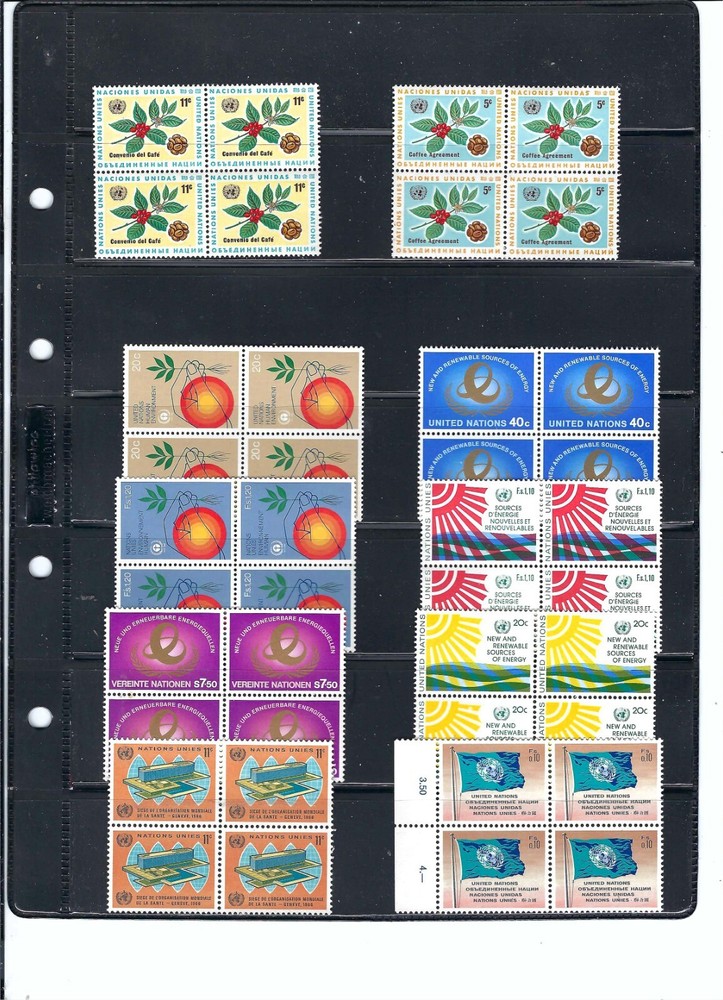 1970's Assorted Blocks of 4 - Mint Never Hinged (2140)