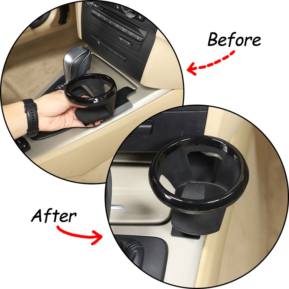 Center Console Water Cup Holder Compatible For BMW 3 Series E90 E91 E92 E93 2005-12