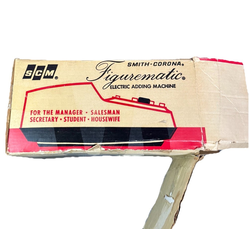 Smith Corona SCM 708 Figurematic Electric Adding Machine Original Box TESTED