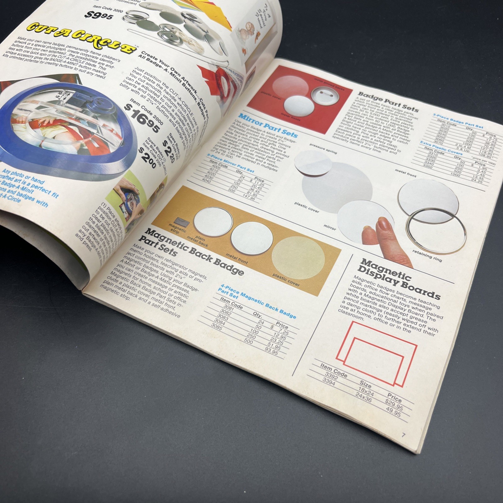 Badge A Minit Button Making Equipment Catalog 1982 Order Form Designs Ideas Zine