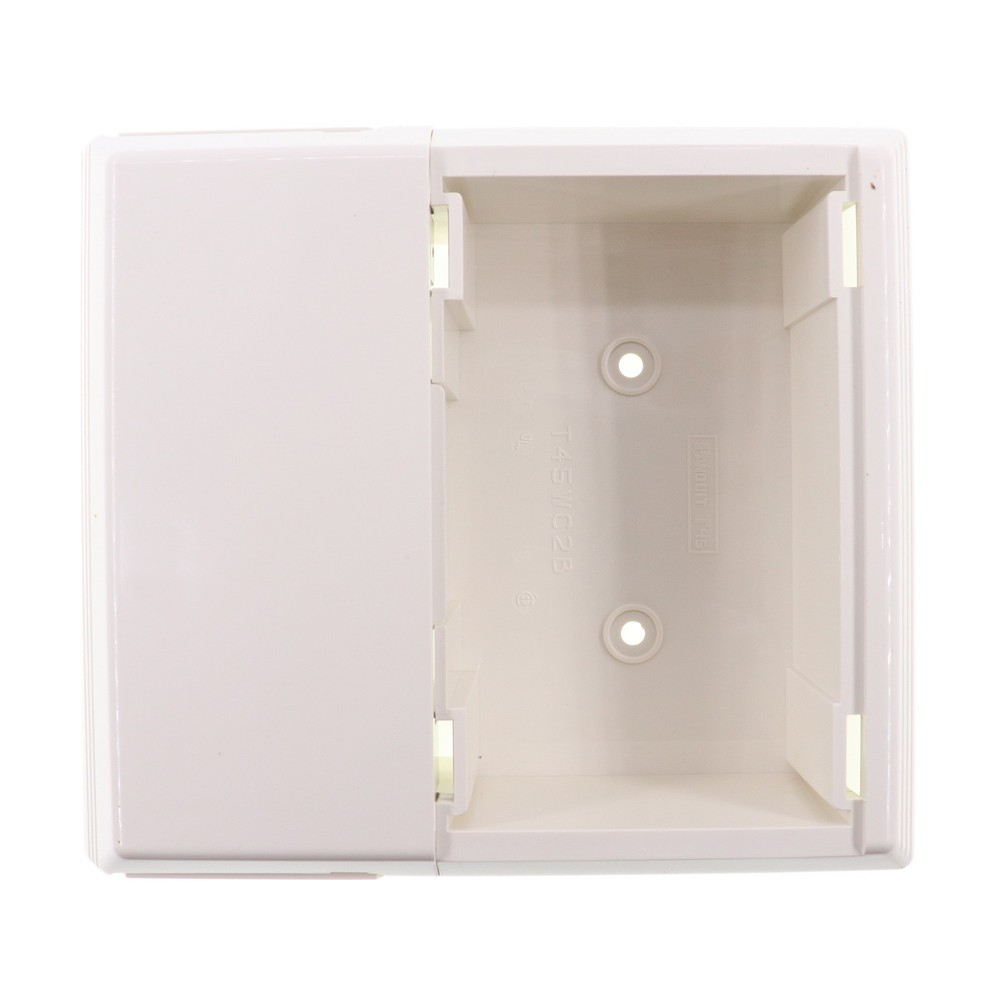 PANDUIT T45WC2IW PAN-WAY SURFACE RACEWAY T45 OFFSET DEVICE BOX, WHITE