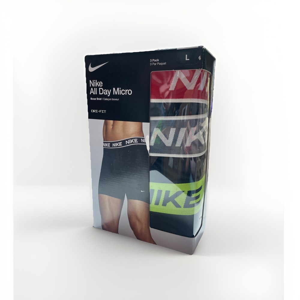 Nike Men's All Day Micro- Boxer Brief (3-Pack) Size L