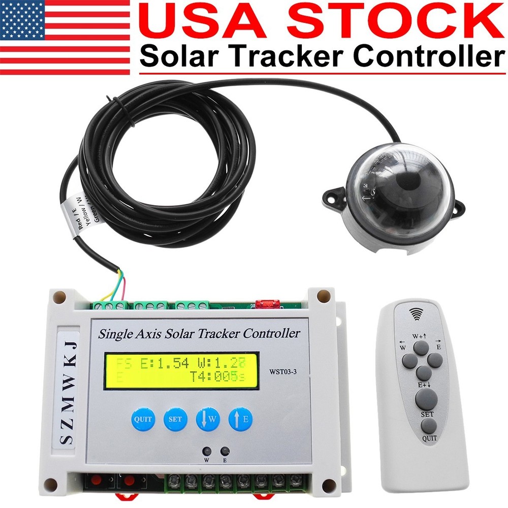 12V/24V Complete Electric Single Axis Solar Panel Tracking Tracker Controller IG