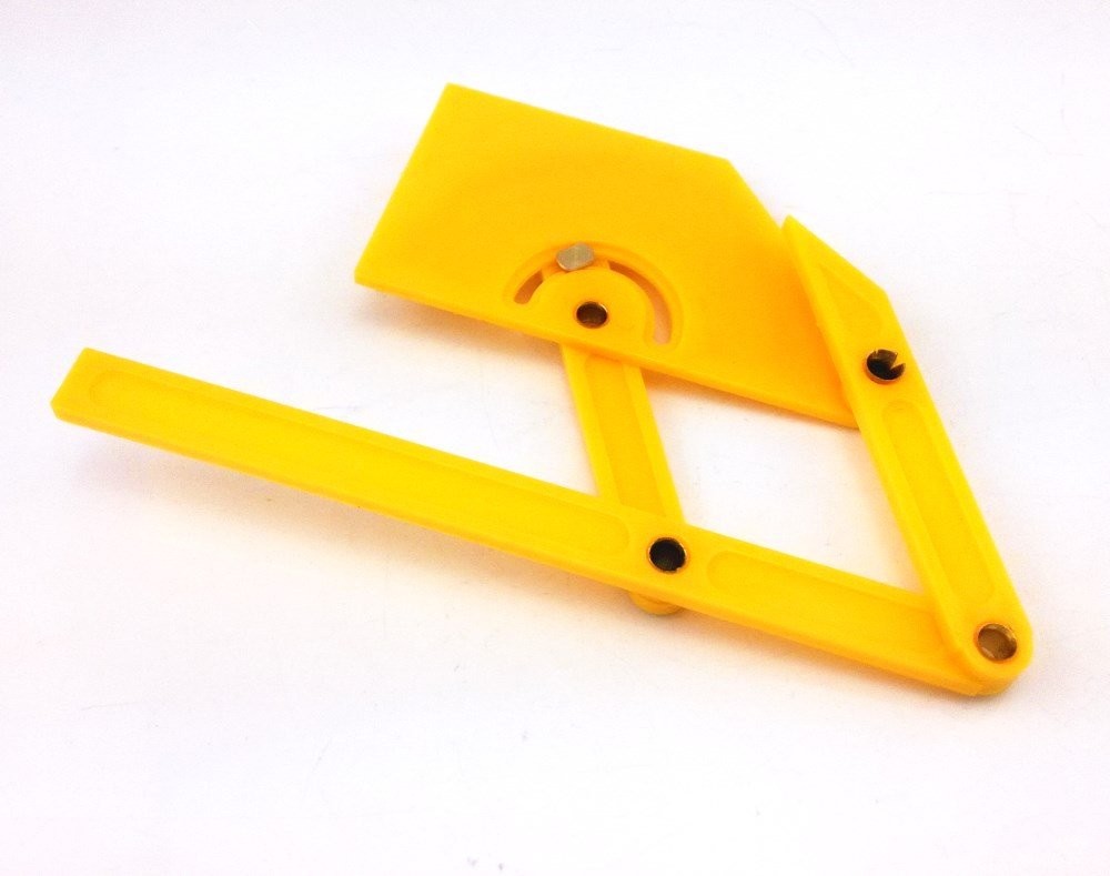 1pc Plastic Protractor Angle Finder Measure Arm Ruler Gauge Tool
