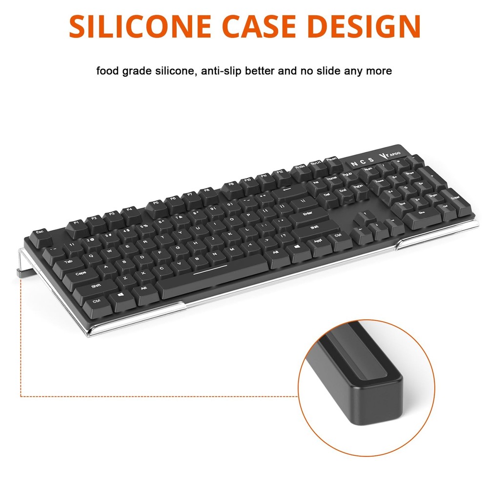 Richboom Computer Keyboard Stand Tilt PC Keyboard Stand Riser for Easy Ergono...