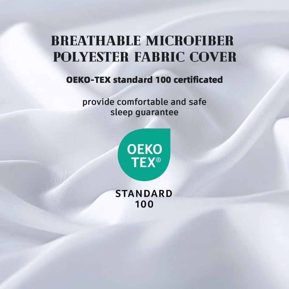 Luxury Oversized King Comforter | Breathable White Down Alternative 116x98