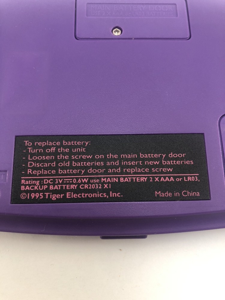 Deluxe Dear Diary 1995 Tiger Electronics