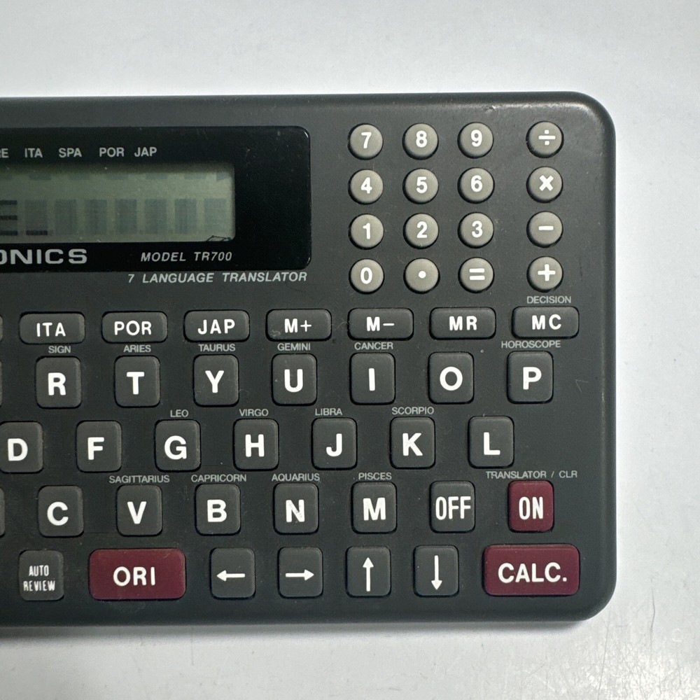 Selectronics 7 Language Translator Pocket Size Works Great TR700