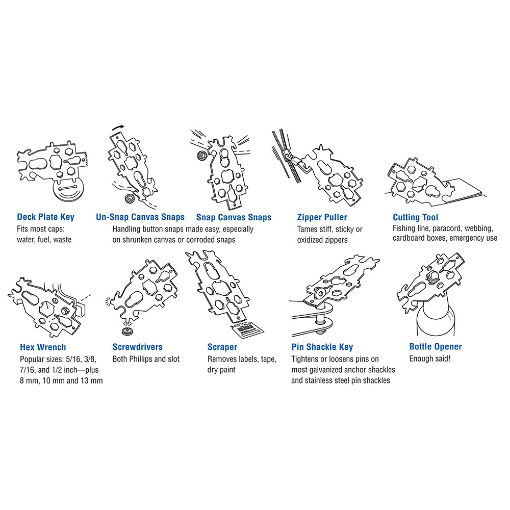 Davis 382 Multi-Key Deck Plate Tool - Snap Instrument