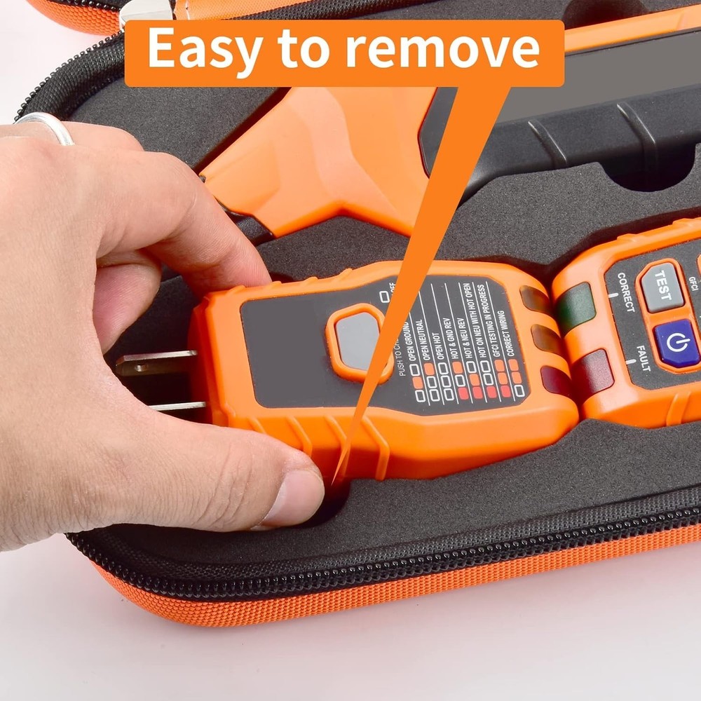 Durable Klein Tools Testers Case: Compact Storage for ET310 & RT250 - Orange