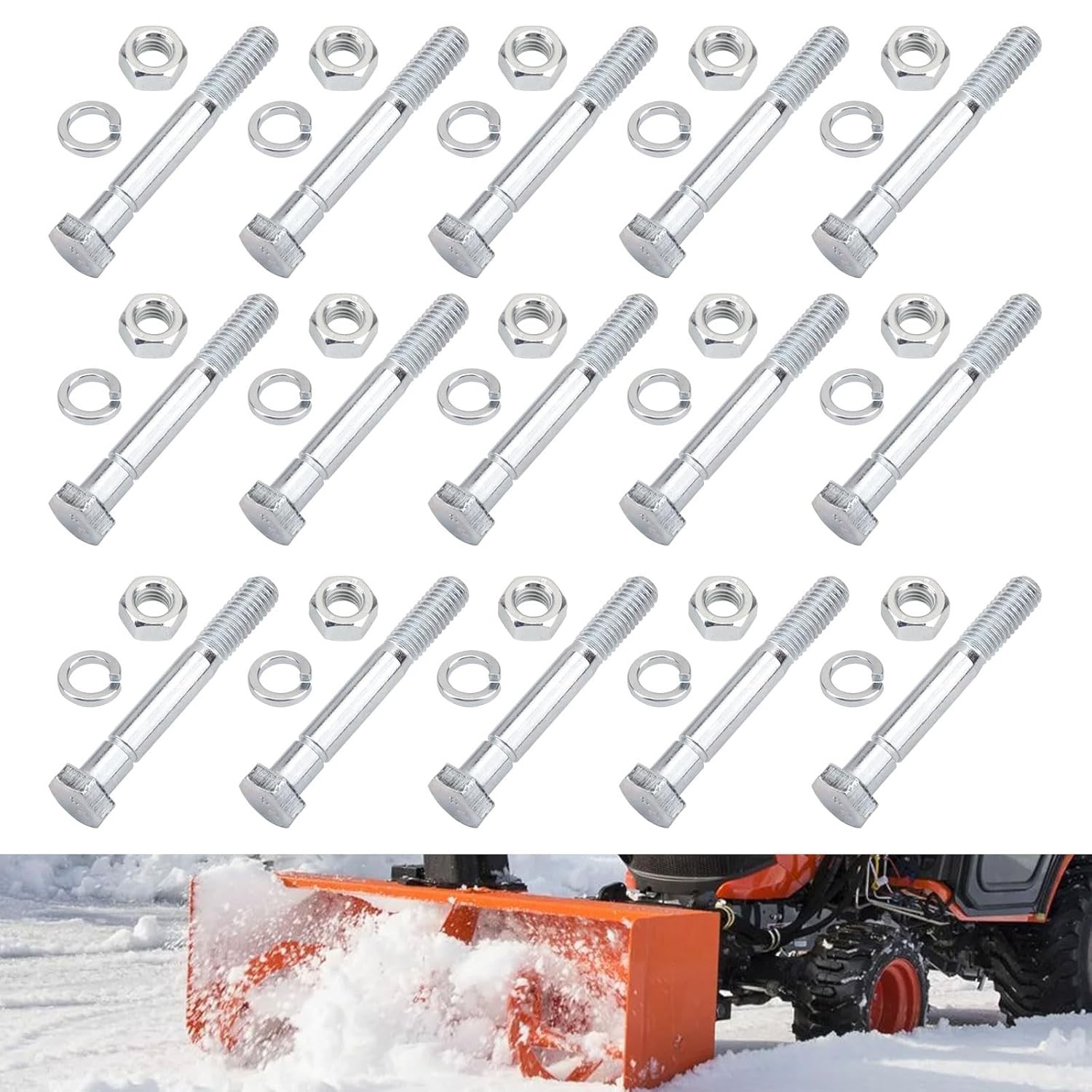 15 SNOWBLOWER BX2750 SHEAR BOLTS 5/16"X 2-1/4" FOR KUBOTA PART 70060-01338 PIN W
