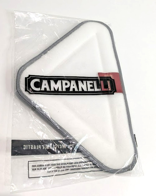 NEW! Campanelli Pro Glass Window and Windshield Handle with 3 Pads Microfiber