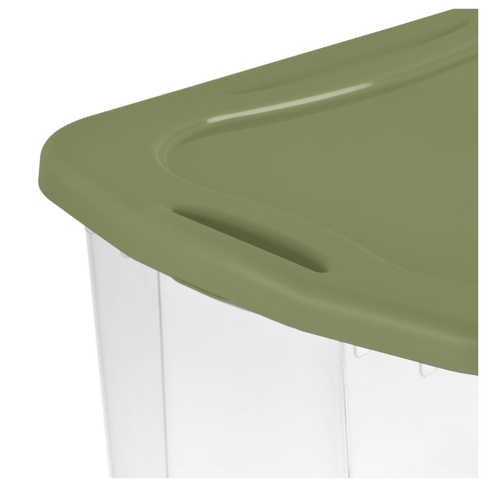 Sterilite EZ Carry 70 Quart Large Storage Bin, Clear Plastic Storage Container