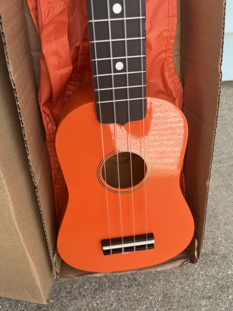 Crossroads Ukulele Orange Mini Guitar Instrument Stringed Adjustable Knob