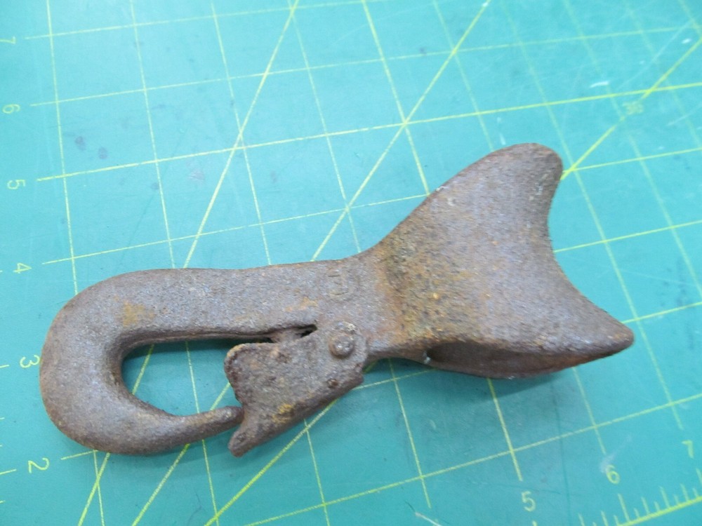 Vintage Line Clip Spring Hook Rope Cable Clamp Rustic