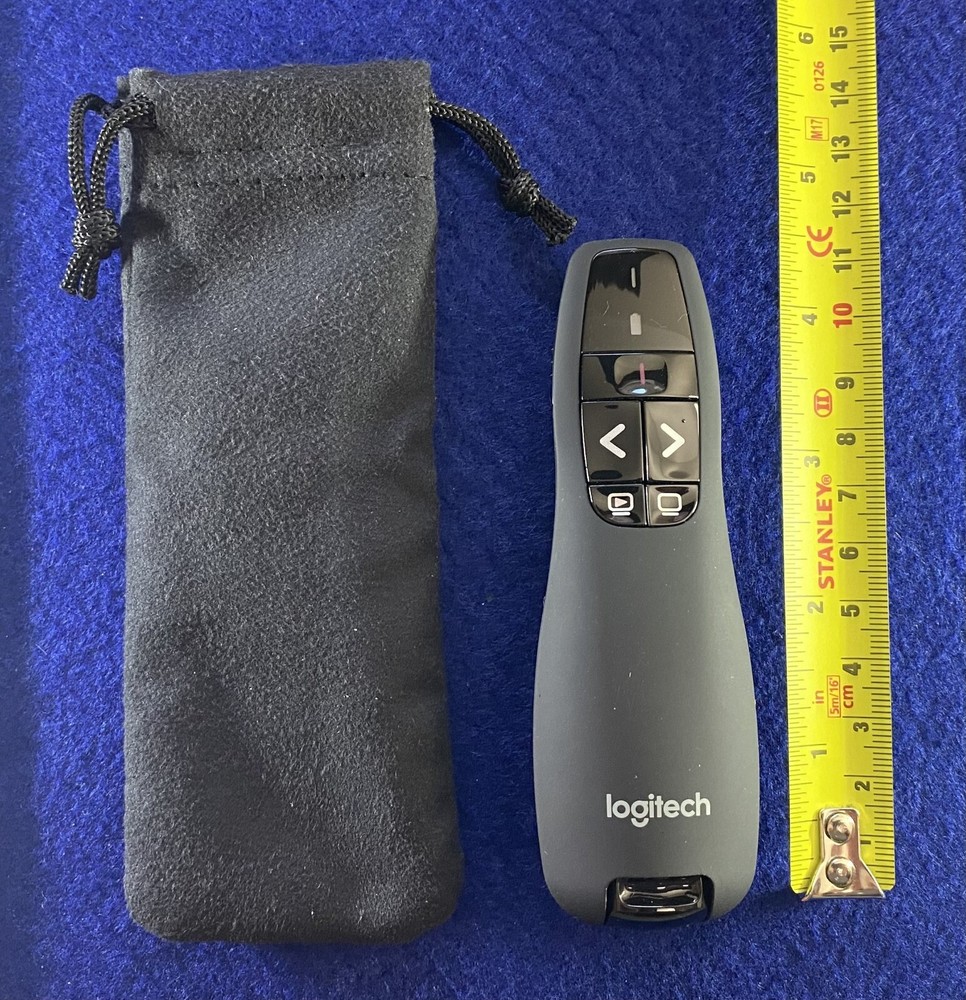 Logitech Wireless Presenter R400, Wireless Presentation Remote Clicker w/ Laser