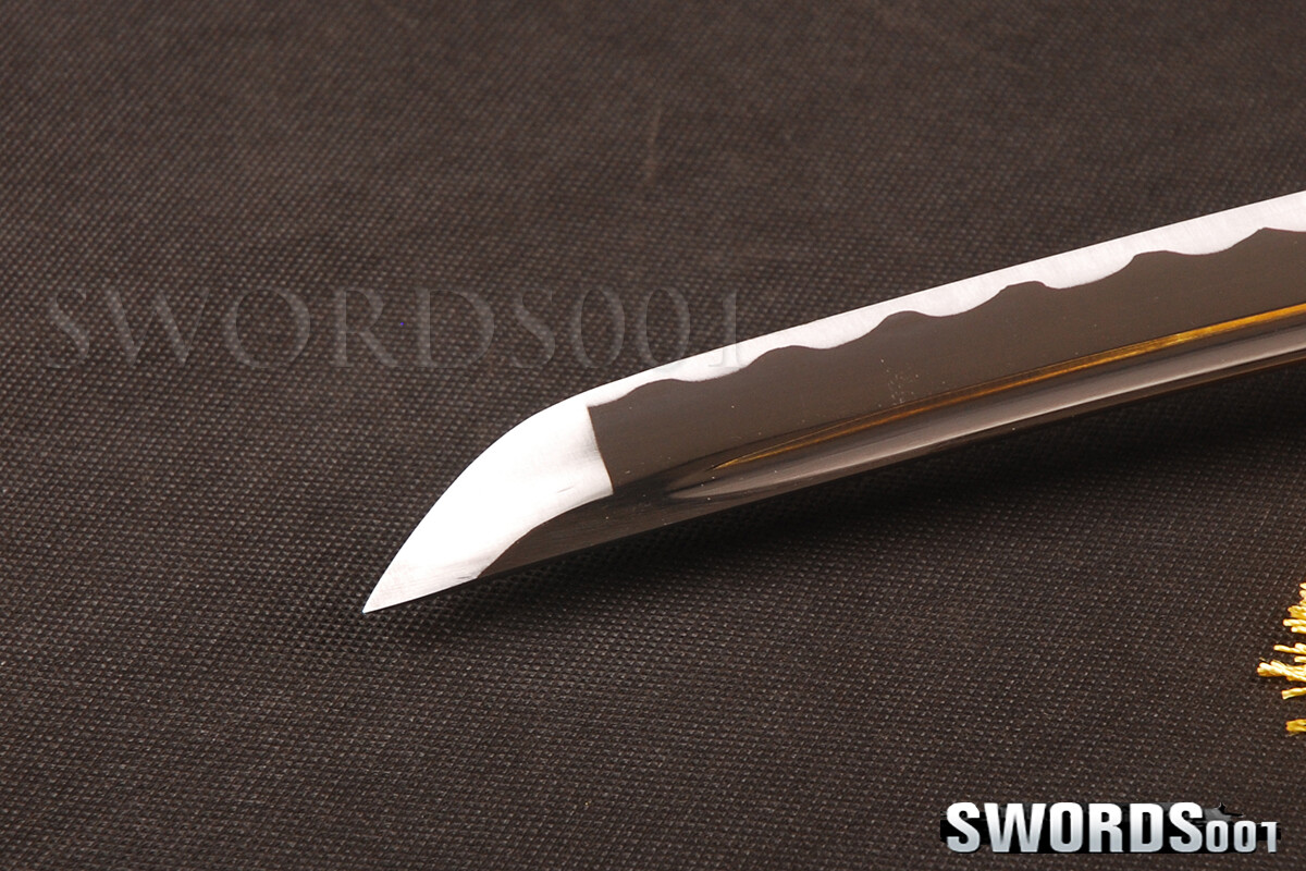 Noble Blue Japanese Wakizashi T10 Carbon Steel Real Sharp Blade Samurai Sword