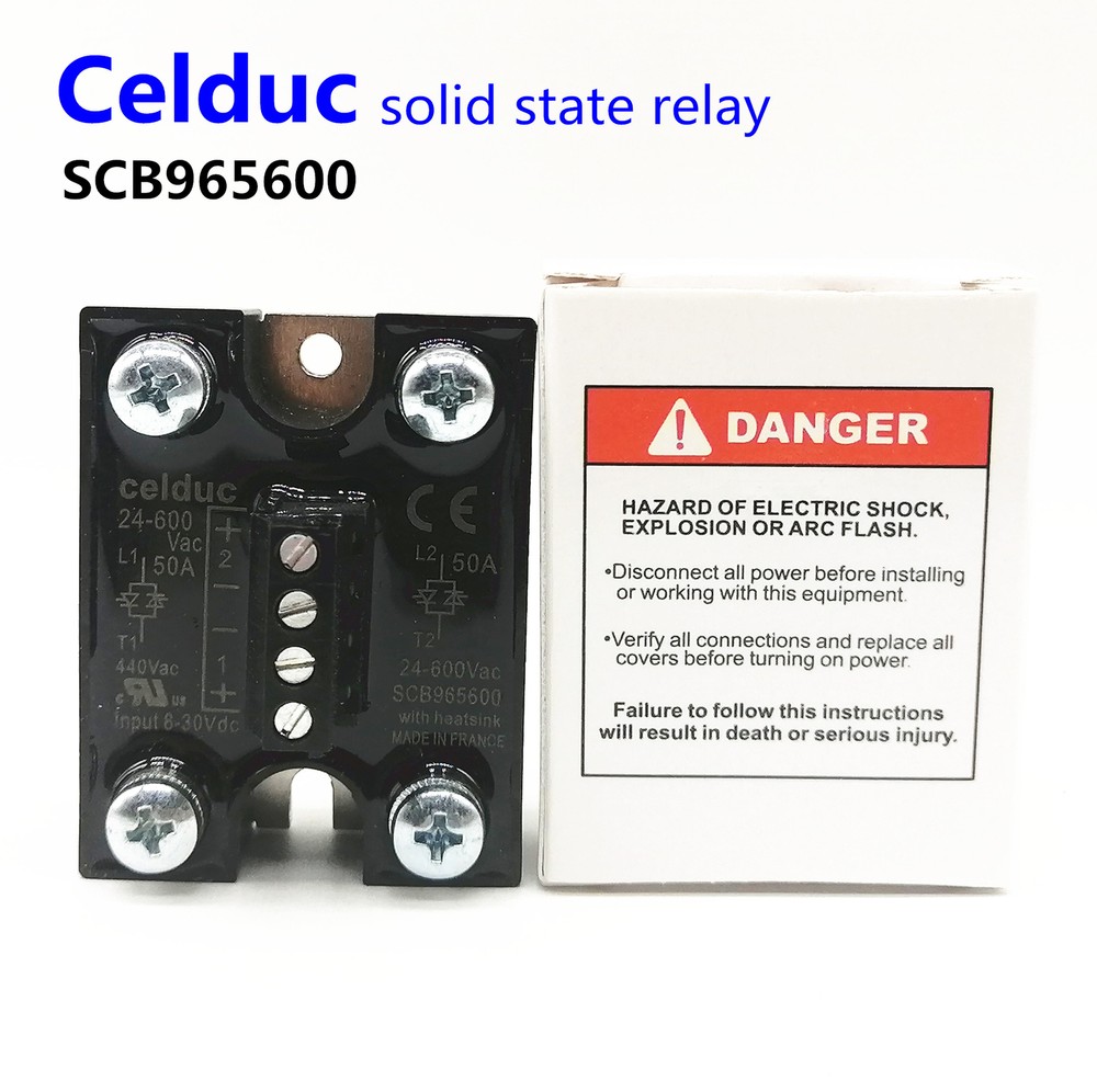 Celduc solid state relay SCB965600 50A 24-600VAC
