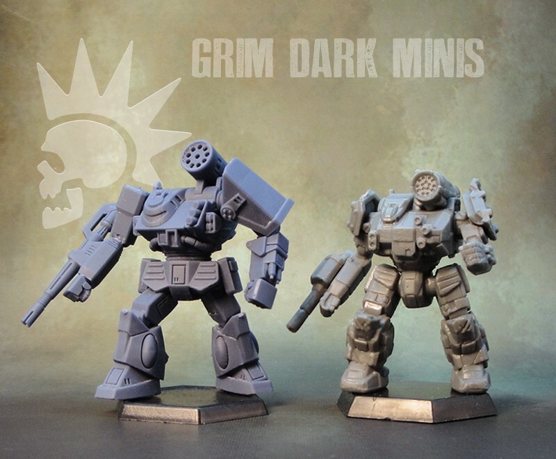 Battletech Scale - Thunderbolt proxy mech (retro style)