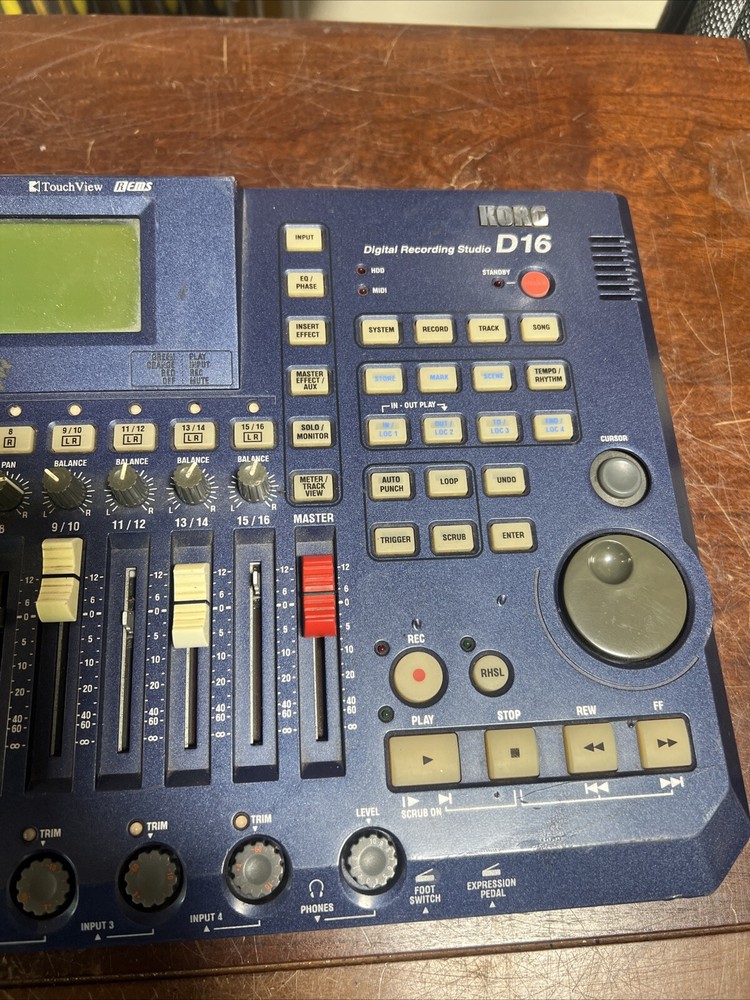 KORG D-16 D16 Digital Recording Studio d16 With Power Cord. Untested
